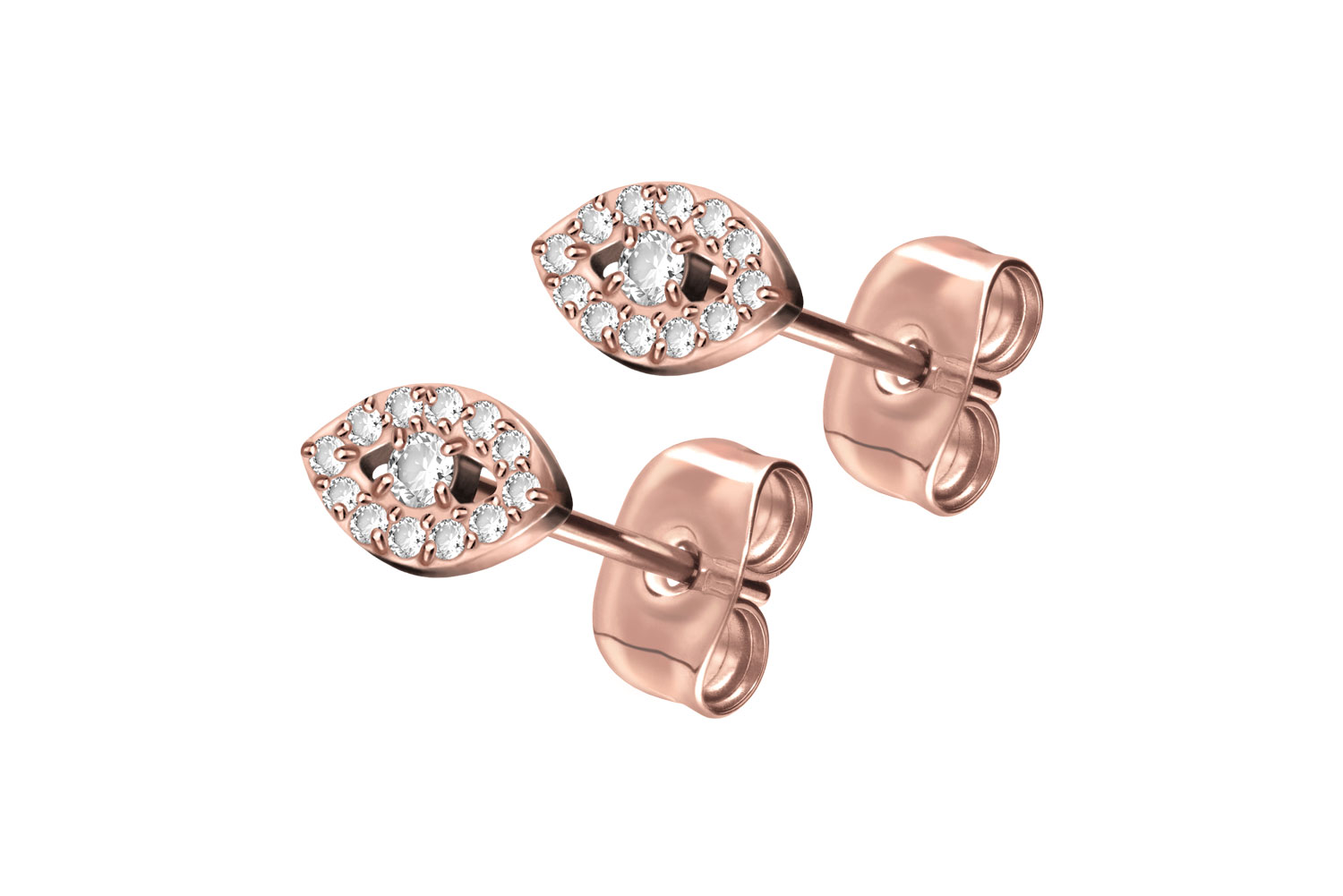 Titan Ohrstecker KRISTALLAUGE von Piercingline